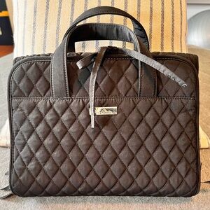 VERA BRADLEY Black Quilted Travel Organizer Orig $90 Excellent Condition